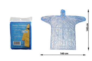 Pláštěnka pro dospělé modrá L/XL 40120B