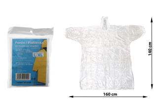 Pláštěnka pro dospělé bílá L/XL 40120W